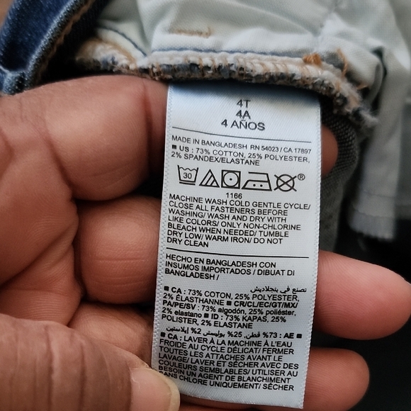 Old Navy Kids Dark Blue Jeans Skinny Size 4T NWT - Picture 6 of 8